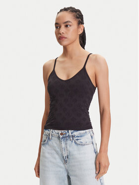 Guess Guess Топ V5YP05 Z3OA0 Чорний Slim Fit