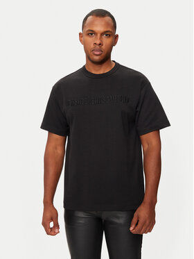 Versace Jeans Couture Versace Jeans Couture Футболка 77GAHC01 Чорний Relaxed Fit