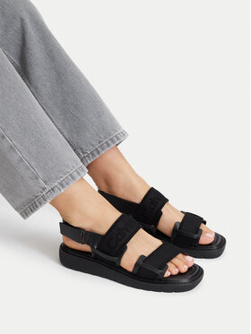 Calvin Klein Sandały Calvin Klein Sq Molded Sandal Webb HW0HW02872 Czarny