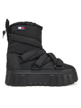 Tommy Jeans Schneeschuhe Tommy Jeans Tjw Chunky Snow Boot Nylon EN0EN02842 Schwarz