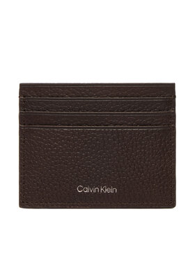 Calvin Klein Puzdro na kreditné karty Calvin Klein LV04D1060G Tmavo hnedá