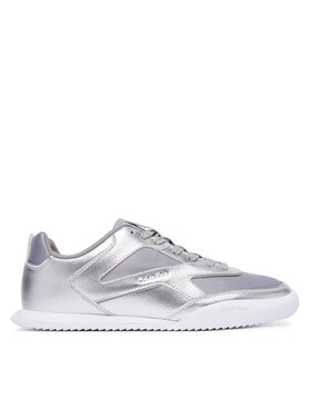 Calvin Klein Sneakers Calvin Klein Low Pro Run Lace Stripe Met Lth HW0HW03272 Silberfarben
