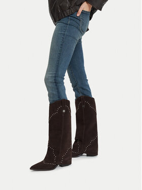 Guess Jeans Kozaki Guess Jeans EO-TS6356-01 Brązowy ciemny