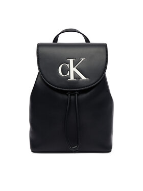 Calvin Klein Nahrbtnik Calvin Klein Bold Ck Flap Mini Backpack LV04F3893G Črna