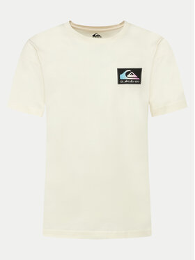 Quiksilver Quiksilver Camiseta Back Flash EQYZT07605 Écru Regular Fit