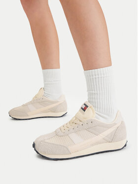 Tommy Jeans Laisvalaikio batai Tommy Jeans Tjw Retro Runner Archive EN0EN03013 Écru
