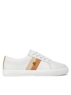 LAUREN RALPH LAUREN Sneakersy Lauren Ralph Lauren Janson II 802925365001 Biela