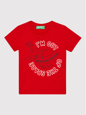 United Colors Of Benetton United Colors Of Benetton Футболка 3I1XG101C Червоний Regular Fit