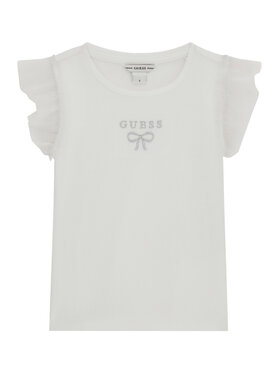 Guess Guess Camiseta K6RI12 KCU20 Blanco Regular Fit