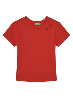 United Colors Of Benetton United Colors Of Benetton Футболка 3P4ZC10O0 Червоний Slim Fit