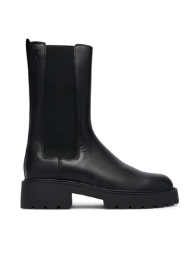 Calvin Klein Klassische Stiefeletten Calvin Klein Chunky High Chelsea YW0YW01909 Schwarz