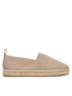 Calvin Klein Espadrilės Calvin Klein Logo Webbing HW0HW02934 Smėlio