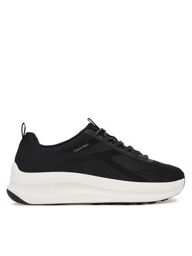 Calvin Klein Snīkeri Calvin Klein Andrea - Chunky Ck Stripe Runner Trainers HM0HM02158 Melns