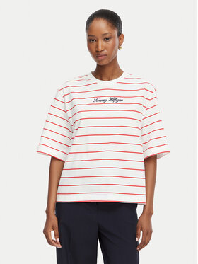 Tommy Hilfiger Tommy Hilfiger Camiseta Classic WW0WW50948 Blanco Relaxed Fit