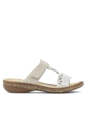 Rieker Παντόφλες Rieker 628M6-80 Εκρού