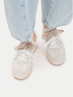 Tommy Jeans Sneakersy Tommy Jeans Tjw Low Profile Runner Lthr Mix EN0EN03001 Écru