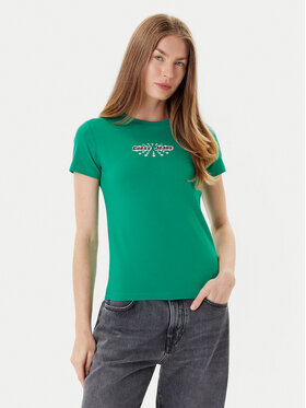 Guess Jeans Guess Jeans Футболка W5YI04 J1314 Зелений Slim Fit