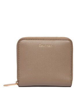 Calvin Klein Pénztárca Calvin Klein Foil Logo Medium Zip Around LV04F1120G Bézs