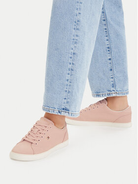 Tommy Hilfiger Teniși Tommy Hilfiger Th Low Profile Vulc Canvas FW0FW09102 Roz
