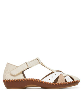 Rieker Sandály Rieker M1655-61 Béžová