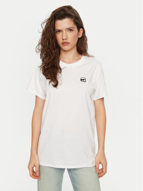 KARL LAGERFELD KARL LAGERFELD T-Shirt A1W17025 Λευκό Relaxed Fit