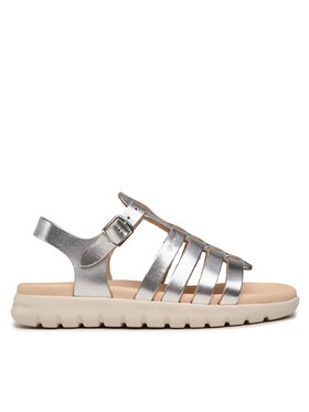 Geox Sandále Geox J Sandal Soleima Gir J35GSB 000CF C1007 S Strieborná