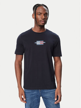 Tommy Hilfiger Tommy Hilfiger Camiseta Flag Box MW0MW38636 Azul marino Regular Fit