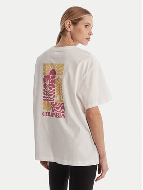 Columbia Columbia Camiseta Rolling Bend™ 2120031 Blanco Oversize