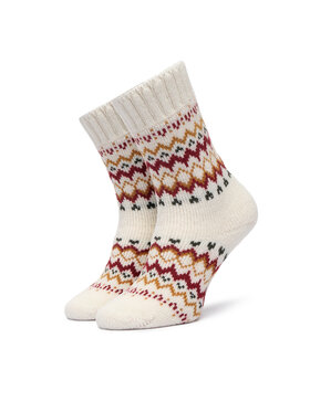 Barbour Дълги чорапи Barbour Kingsford Fair Isle LSO0135WH71 Кремав