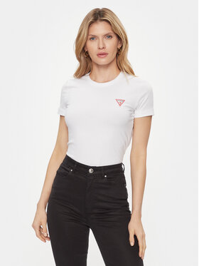 Guess Guess Футболка W2YI44 J1314 Білий Slim Fit