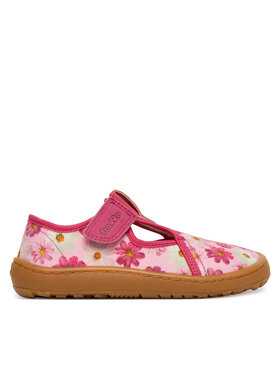 Froddo Тапочки Froddo Barefoot Canvas T-Bar G1700439-4 S Рожевий