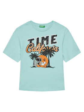 United Colors Of Benetton United Colors Of Benetton T-shirt 3I1XC10O4 Plava Regular Fit