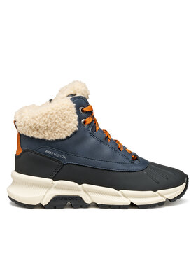 Geox Schnürschuhe Geox J Flexyper Plus J56LCB 0ME50 C4218 S Dunkelblau