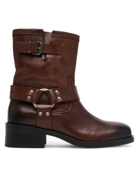 Tommy Jeans Īsie zābaki Tommy Jeans Tjw Biker EN0EN02811 Brūns