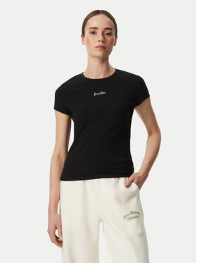 Guess Guess Marškinėliai V6YI01 K4258 Juoda Slim Fit