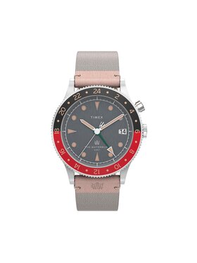 Timex Hodinky Timex Waterbury Traditional GMT TW2V74100 Sivá
