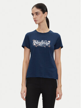 Pepe Jeans Pepe Jeans Футболка Rosalind PL506034 Cиній Regular Fit