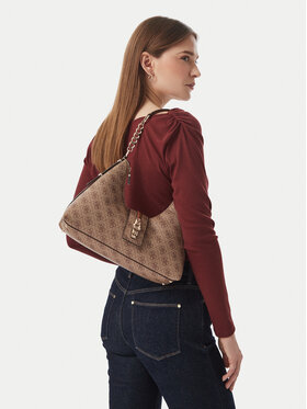 Guess Дамска чанта Guess Yvonne HWSG23 78010 Светлокафяв