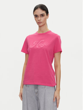 HUGO HUGO Футболка Damacia_4 50539101 Рожевий Regular Fit