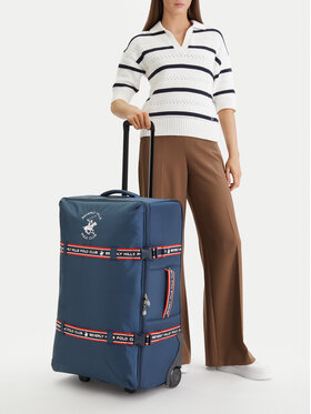 Beverly Hills Polo Club Valiză mare Beverly Hills Polo Club BHPC-WAL-001-L Bleumarin