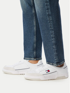 Tommy Jeans Laisvalaikio batai Tommy Jeans Tjm Cupsole Leather EM0EM01660 Balta
