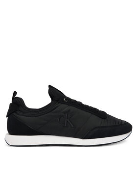 Calvin Klein Jeans Laisvalaikio batai Calvin Klein Jeans Retro Runner Sock Laceup Mix YM0YM01414 Juoda