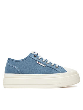 Tommy Jeans Snīkeri Tommy Jeans Tjw Foxing Flatform Lc EN0EN02736 Zils