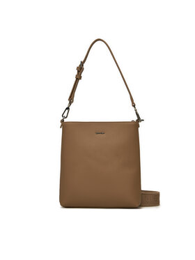 Calvin Klein Kabelka Calvin Klein Ck Must Small Bucket_Caviar K60K613129 Hnedá