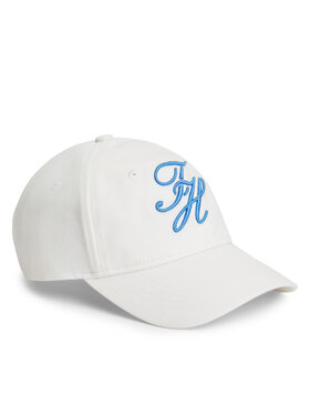 Tommy Hilfiger Cap Tommy Hilfiger Logo Embroidery Baseball Cap AW0AW18338 Weiß