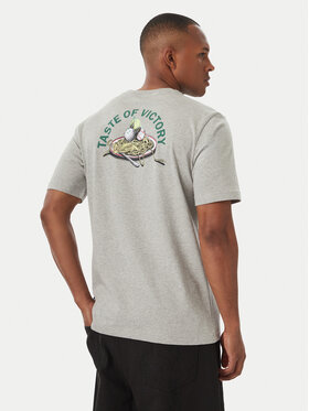 adidas adidas Camiseta Taste Of Victory Pasta Graphic KG0945 Gris claro Regular Fit