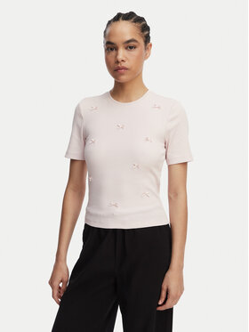 ONLY ONLY Camiseta Femke 15369336 Rosa claro Slim Fit