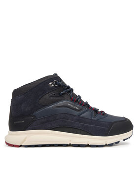 Tommy Hilfiger Sneakersy Tommy Hilfiger Hilfiger Wp Mix Chukka Runner FM0FM06022 Granatowy