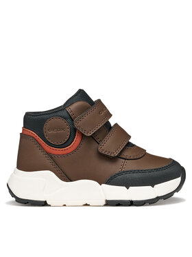 Geox Šnurovacia obuv Geox B Flexyper Mini Boy B666GA 0MEBC C6R6B S Tmavo hnedá