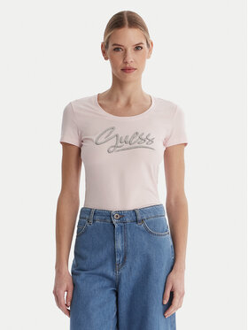 Guess Guess Camiseta W6RI24 J1314 Rosa Regular Fit